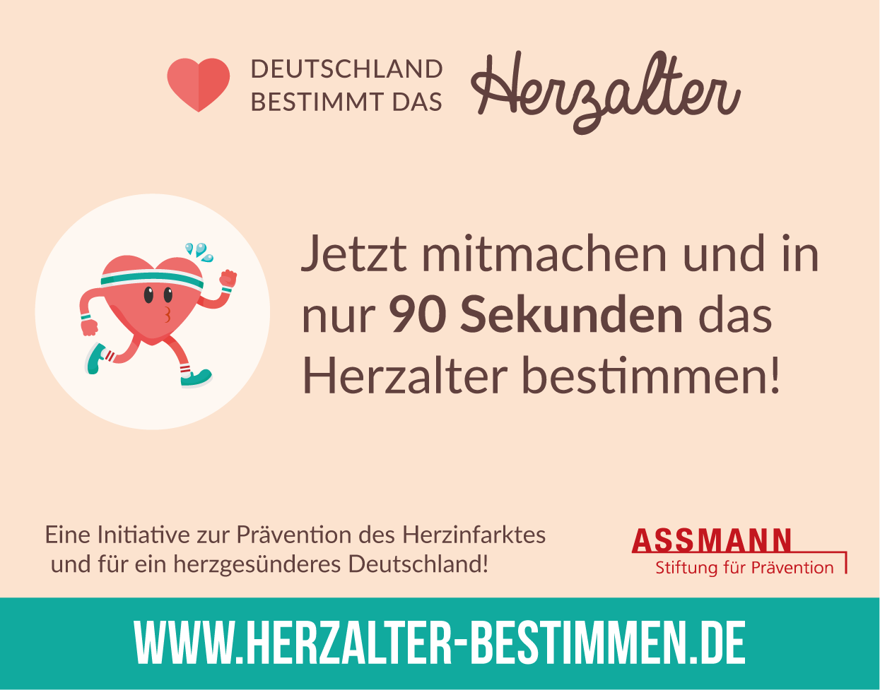 Aufruf; "Kommune mit Herz - Deutschland bestimmt das Herzalter"