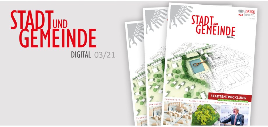 Titelseite der Stadt und Gemeinde digital Ausgabe Nr. 3 2021