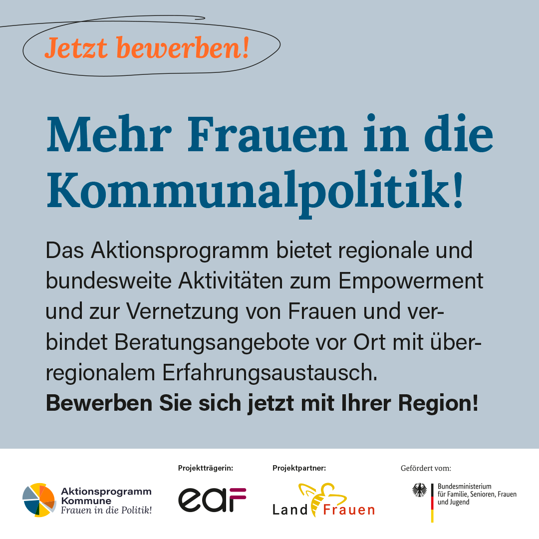 Aktionsprogramm Kommune - Frauen in die Politik