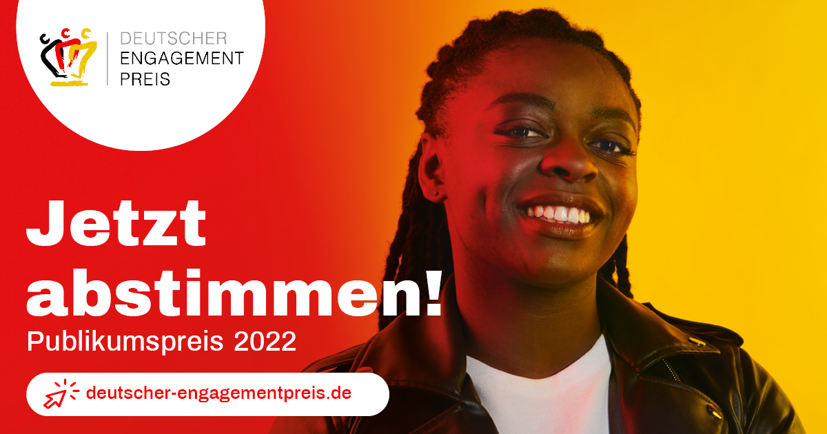 Aufruf zum Abstimmen beim Deutschen Engagementpreis