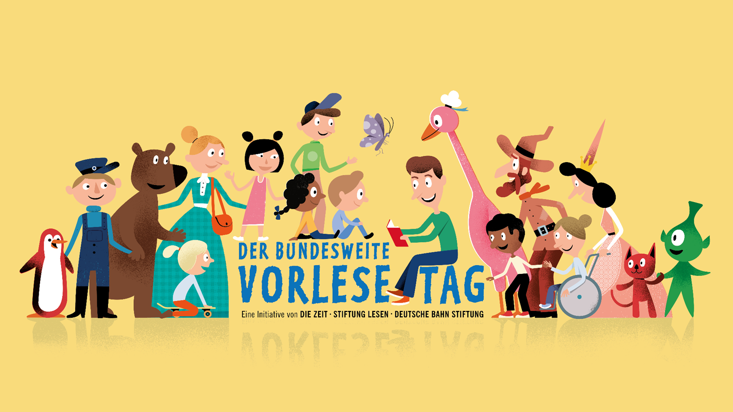 Illustration zum Bundesweiten Vorlesetag