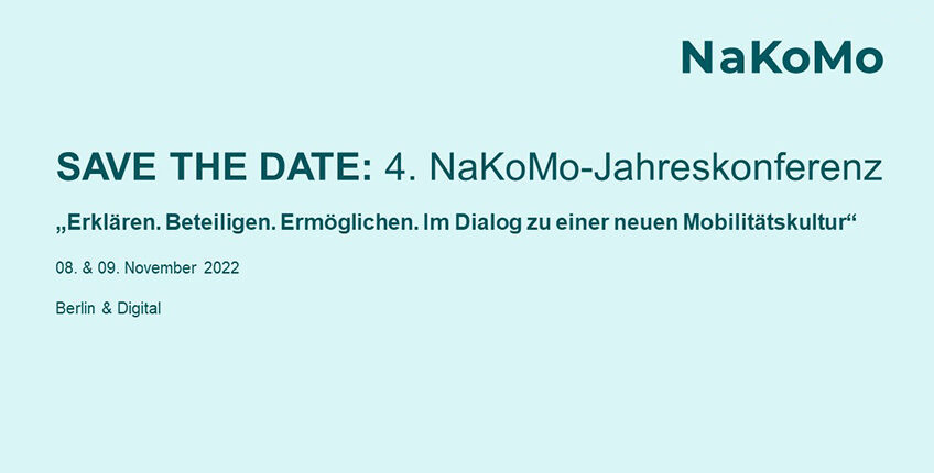 Safe the Date: 4. NaKoMo-Jahreskonferenz
