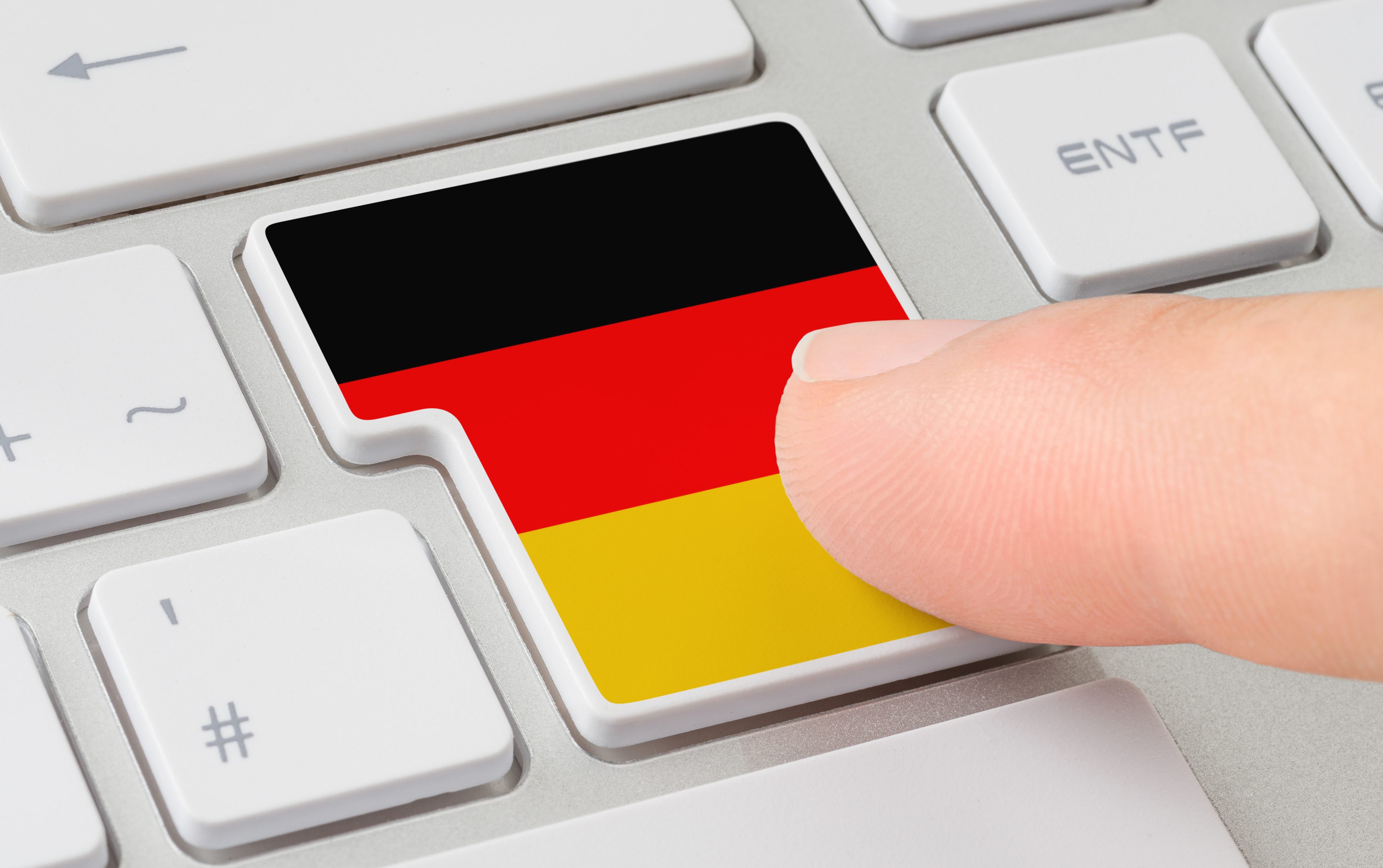 Tastatur mit Flagge - Deutschland