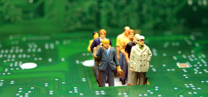 Virtueller Raum mit Personen drin