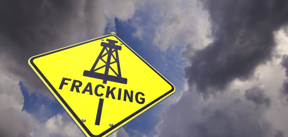 Fracking Gefahr Schild 