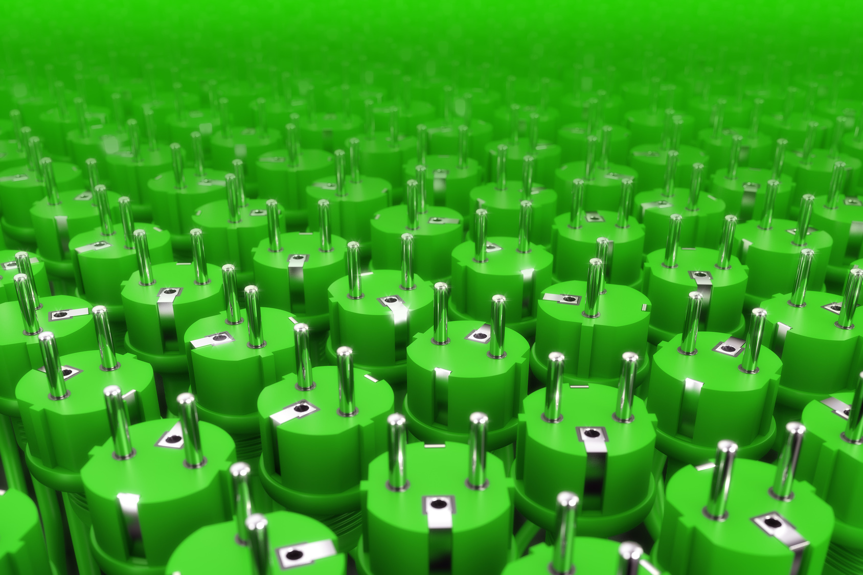 Stromstecker Hintergrund Grün