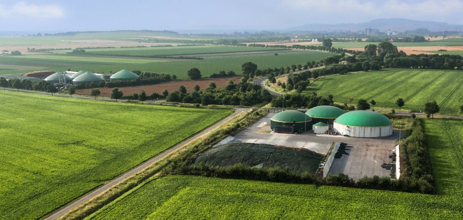 Moderne landwirtschaftliche Biogasanlagen