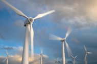 Wind generator turbines , Blurred motion Windräder