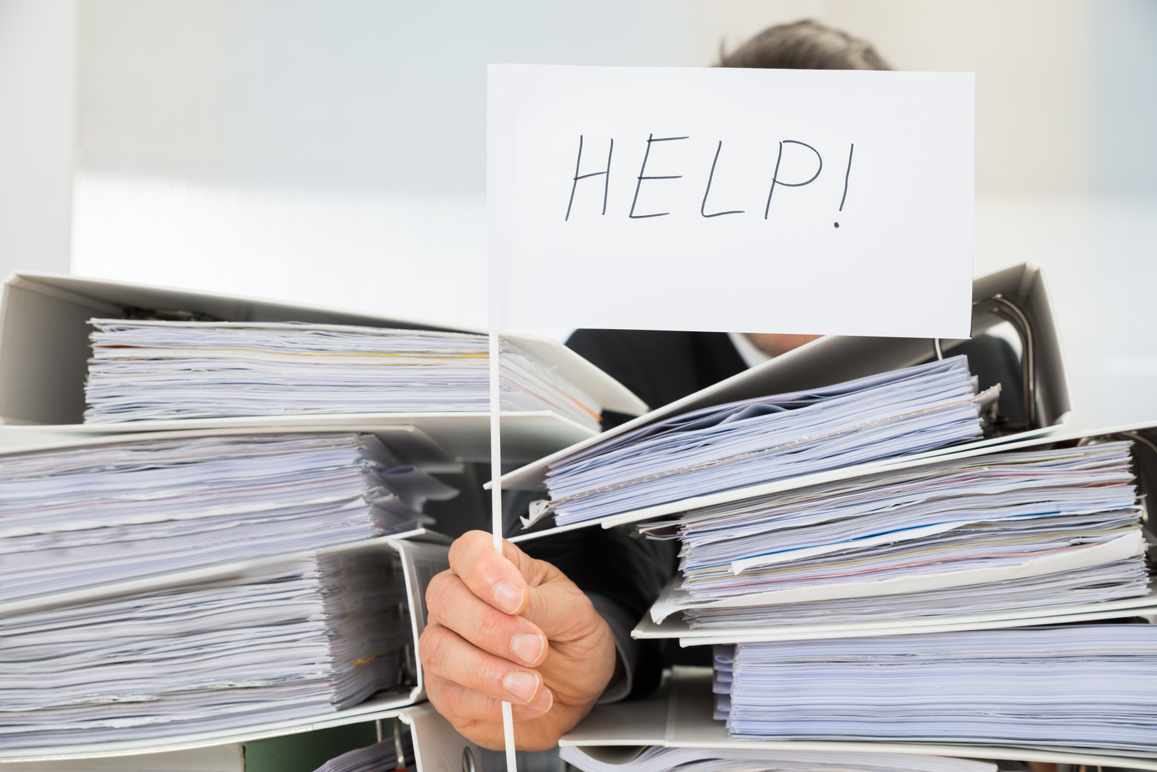 Businessman Asking For Help Buissnesmann fragt nach Hilfe