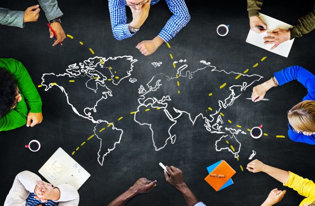 World Global Ecology International Unity Learning Concept
