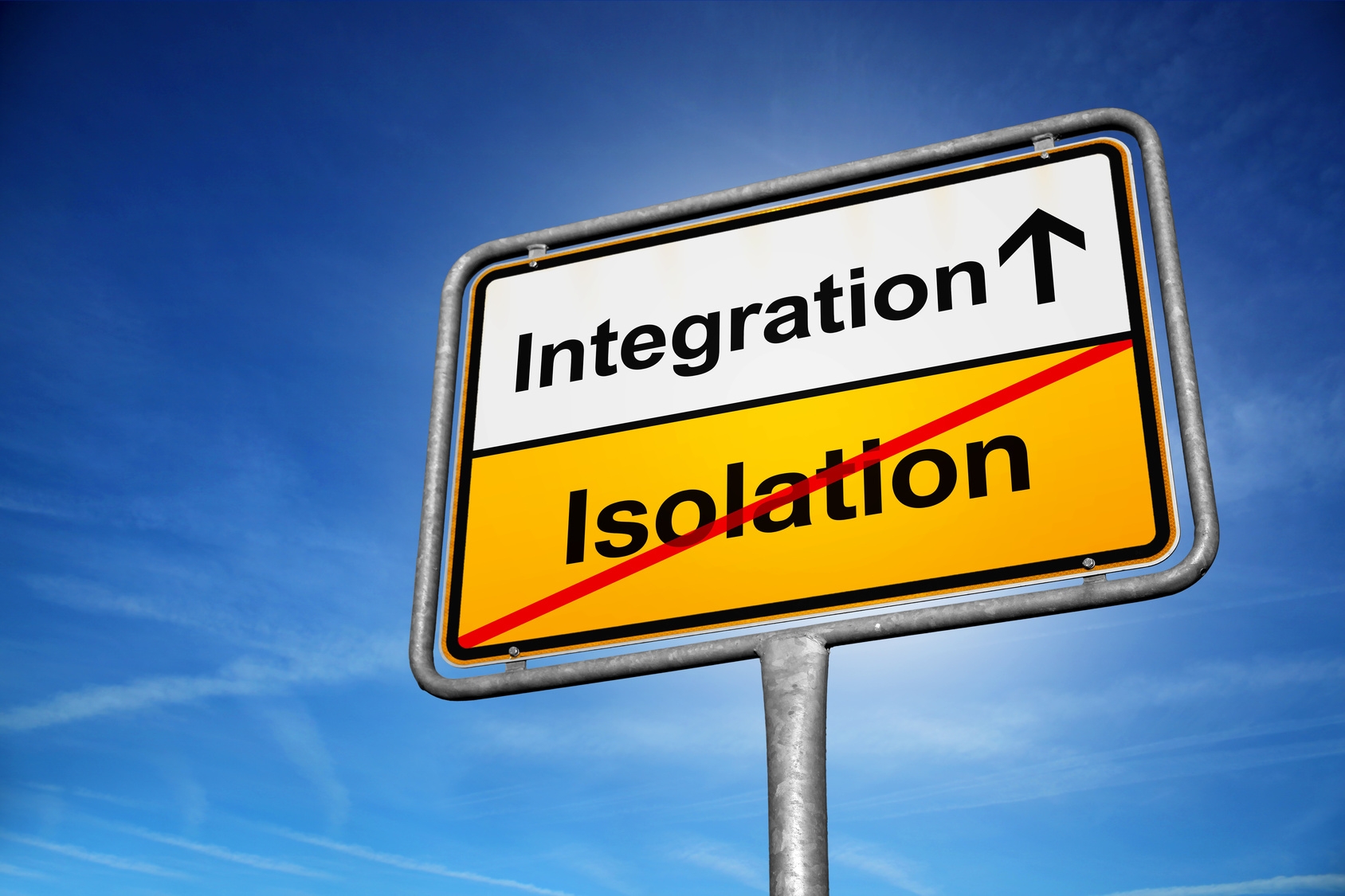 Integration / Isolation Schild