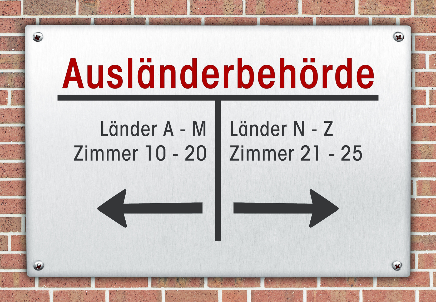 Schild Auslnderbehörde