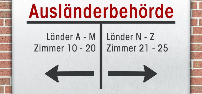 Schild Auslnderbehörde