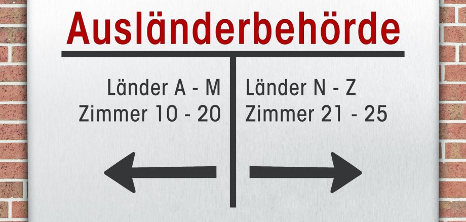 Schild Auslnderbehörde