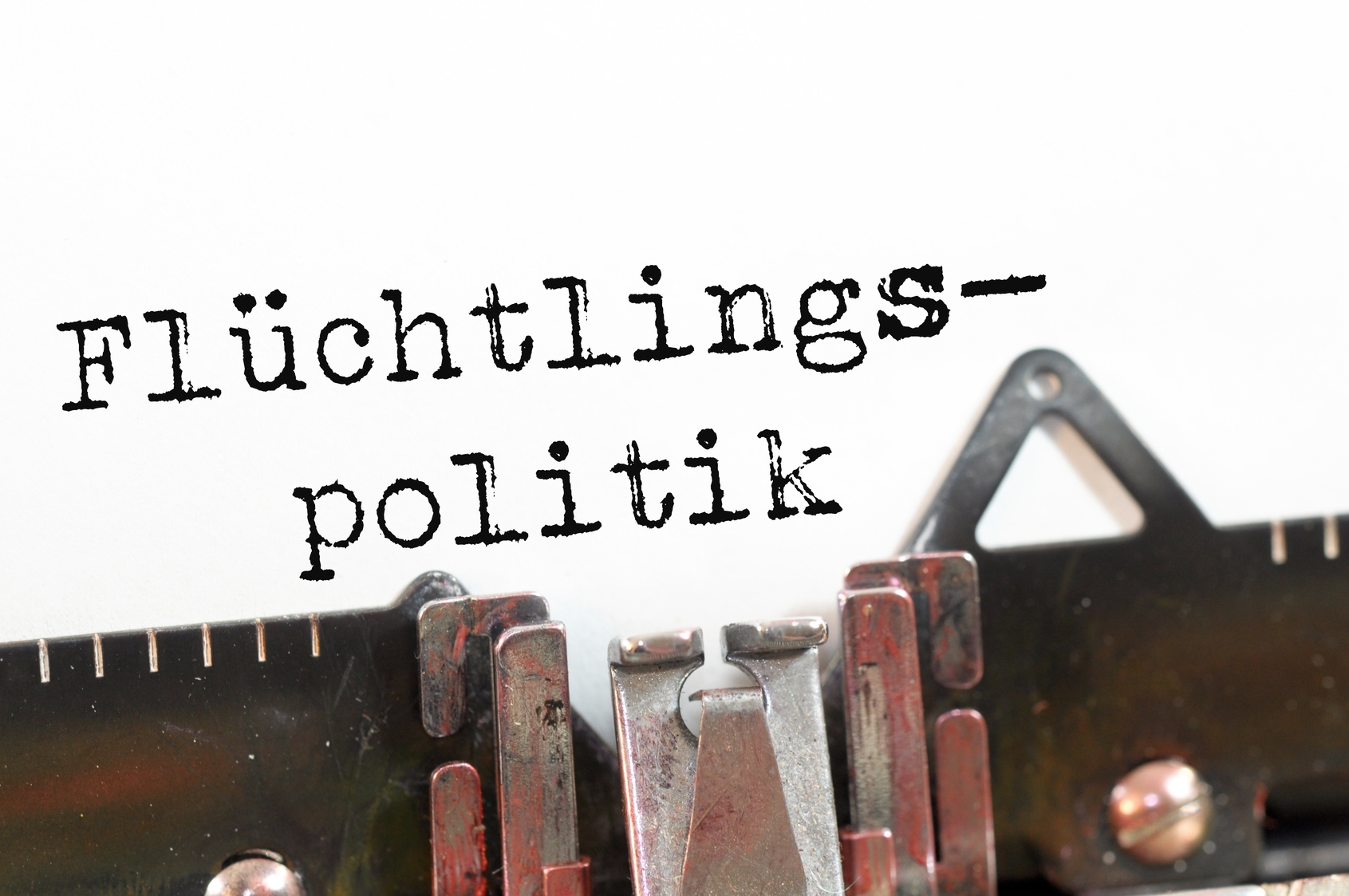 Flüchtlingspolitik Flüchtlingspolitik auf Wand