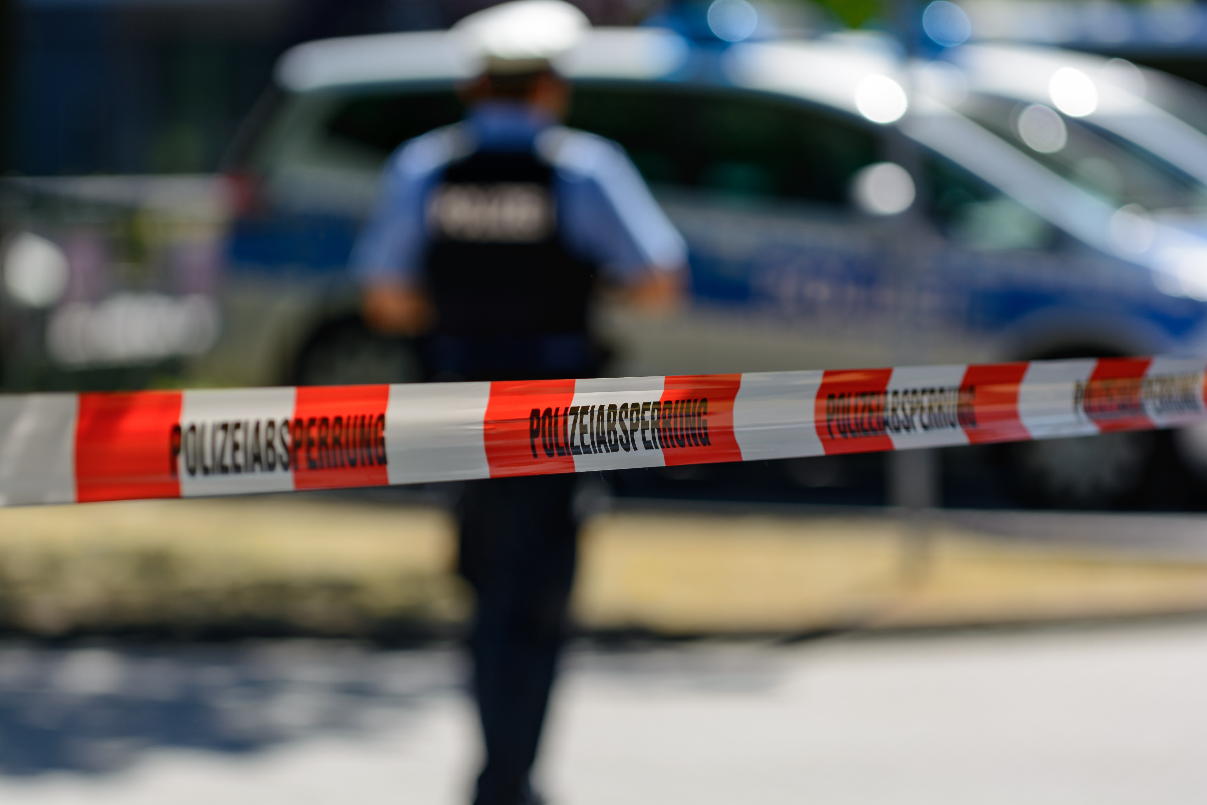 Abgesperrter Gefahrenbereich