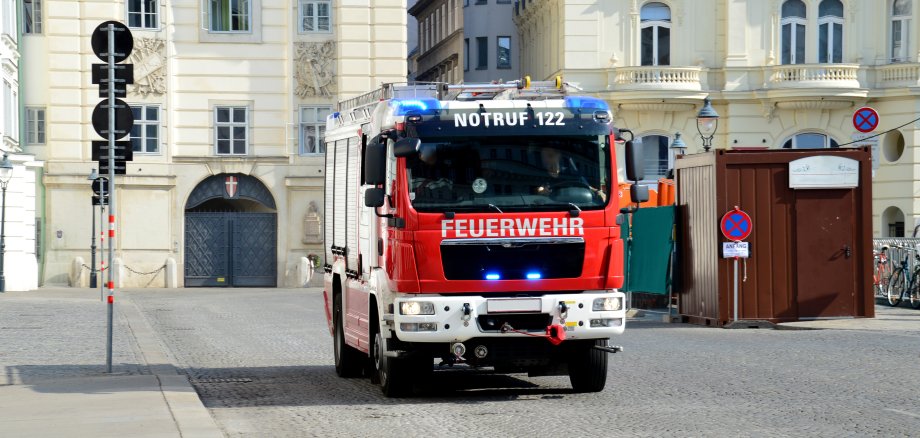 Feuerwehrauto im Einsatz