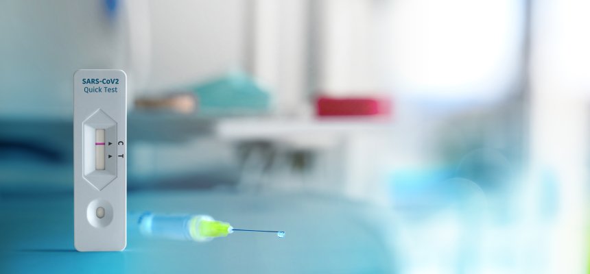Negativer SARS-nCoV2 Schnelltest in Arztpraxis