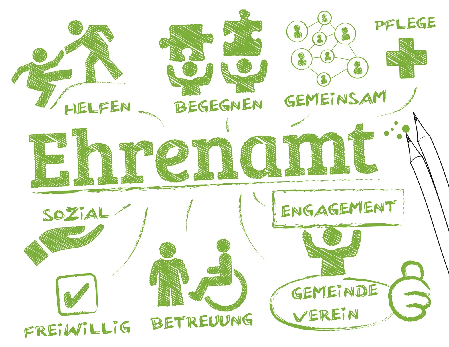 Ehrenamt Konzept