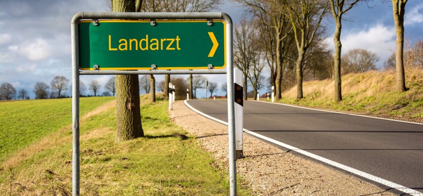 Schild - Landarzt