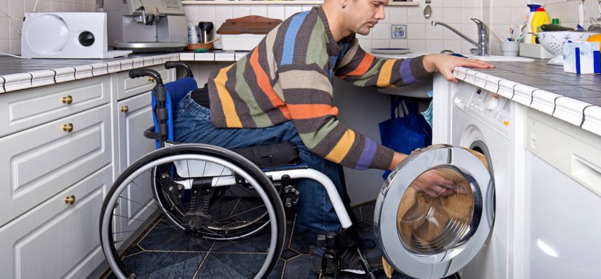 Wäsche waschen - Handicap