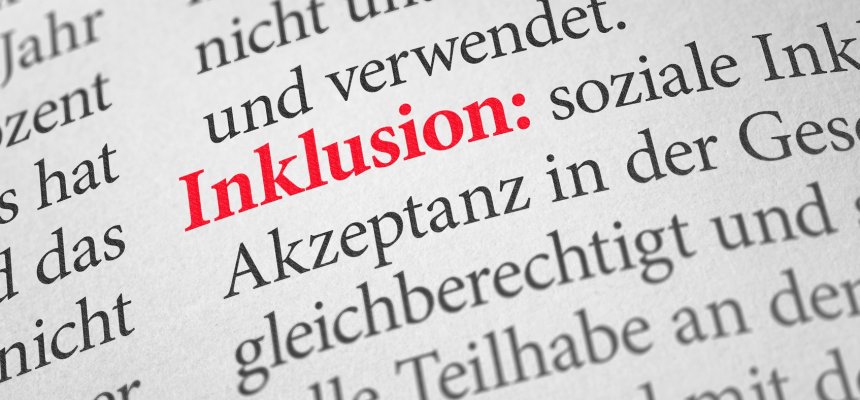 Wörterbuch mit dem Begriff Inklusion