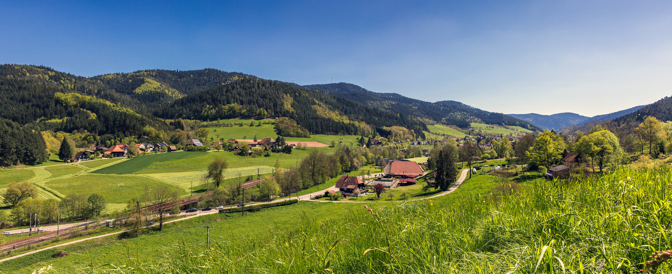 Panoramalandschaft im Gutachtal, Schwarzwald Panoramalandschaft im Gutachtal, Schwarzwald