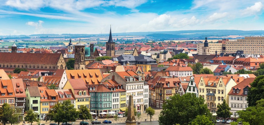 Panoramablick über Erfurt