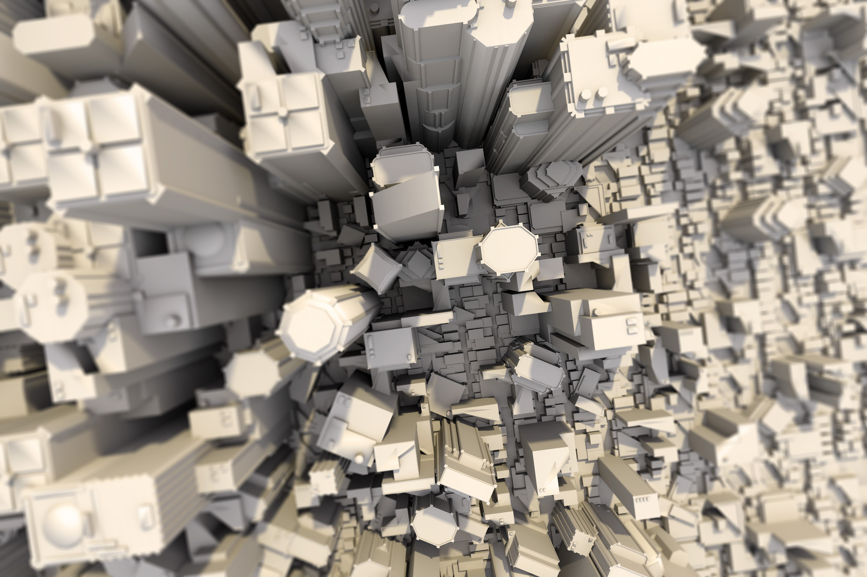 Grostadt Downtown tilt shift 3D Grostadt Downtown tilt shift 3D