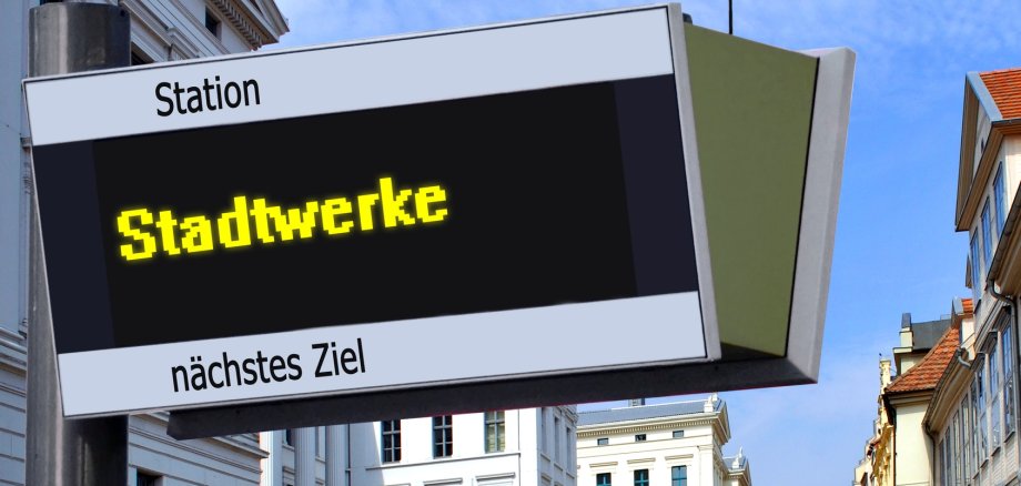 Anzeigetafel - Stadtwerke