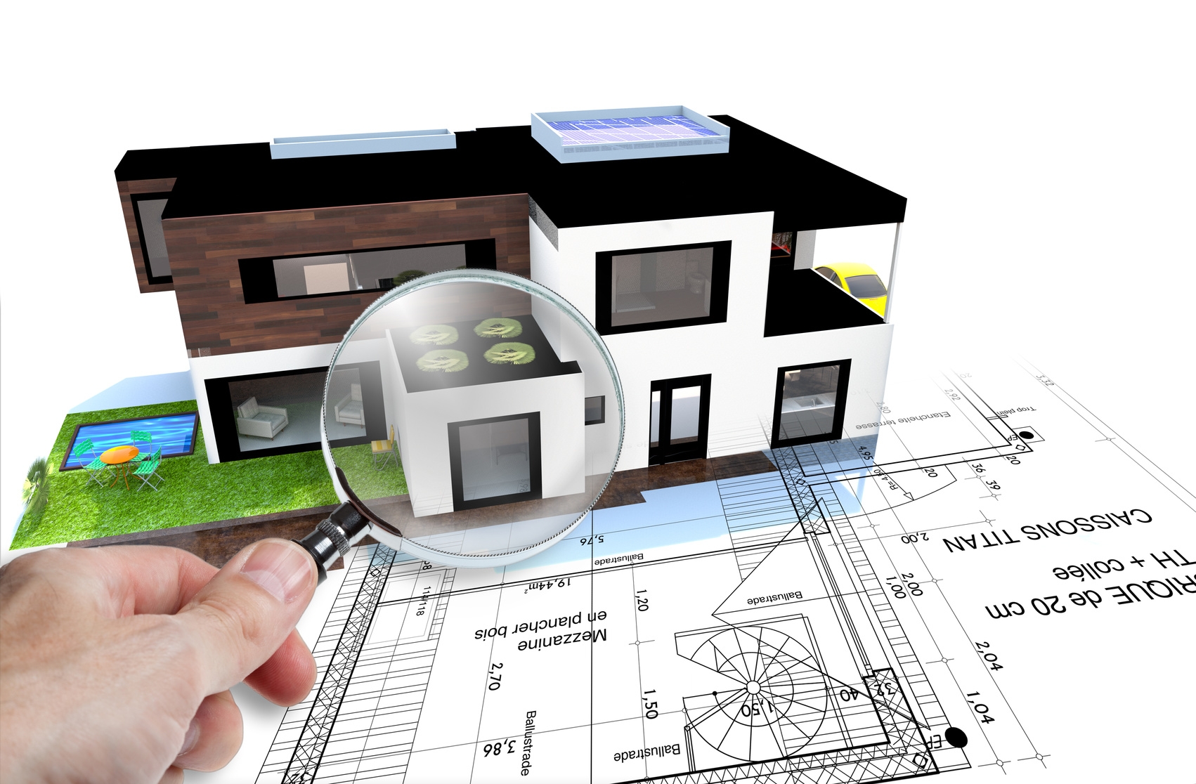 Expertise immobilie Miniatur Haus