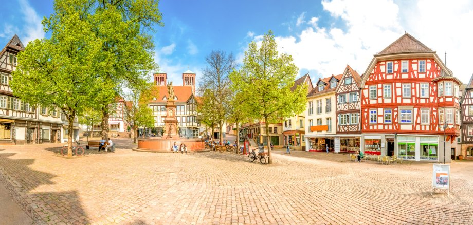 Bensheim Marktplatz 180° Panorama