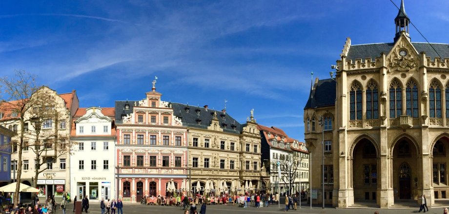 Fischmarkt mit Rathaus in Erfurt