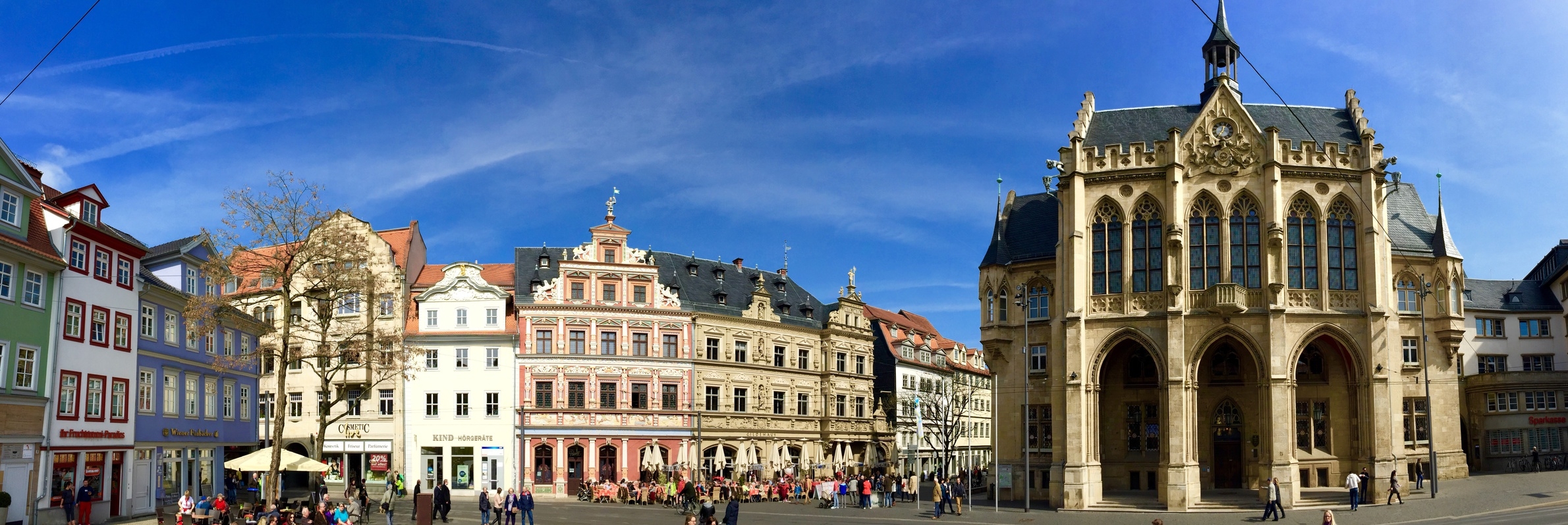 Fischmarkt mit Rathaus in Erfurt Fischmarkt mit Rathaus in Erfurt