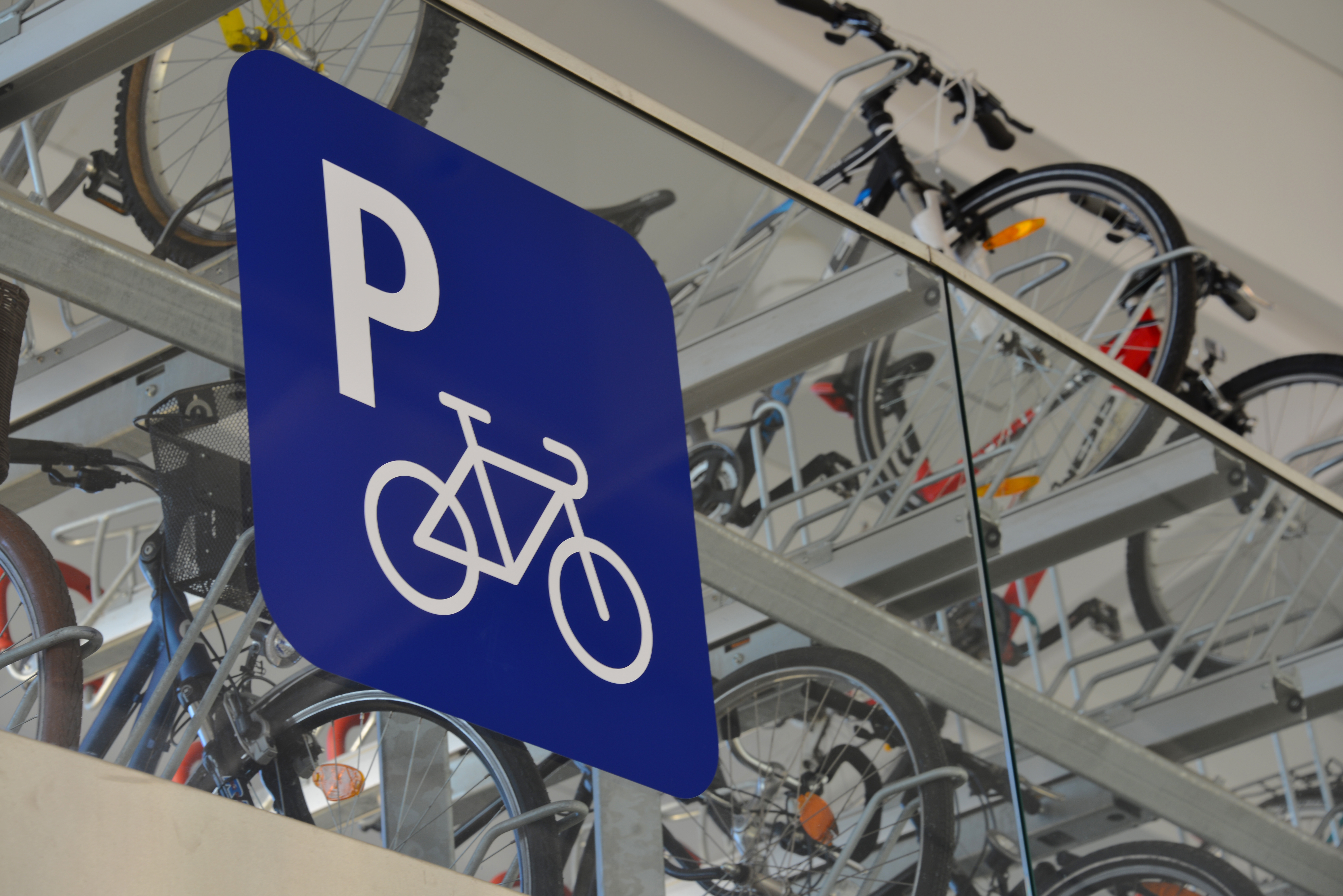 Fahrradparkplatz, Sicherer Fahrradparkplatz in Salzburg