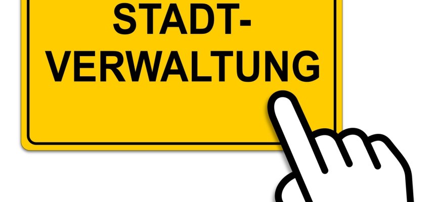 Ortsschild Cursor Stadtverwaltung