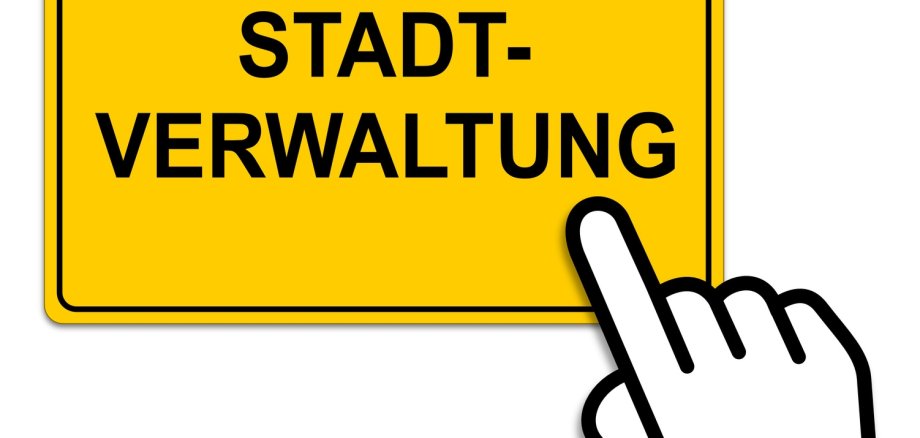 Ortsschild Cursor Stadtverwaltung