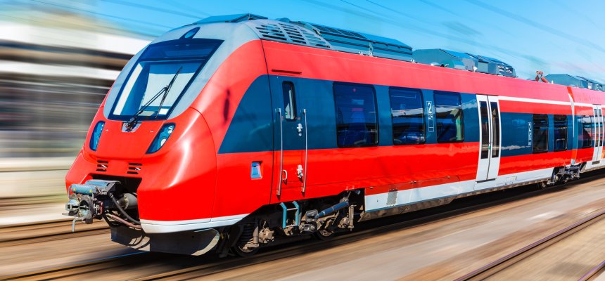 Moderner high speed Zug