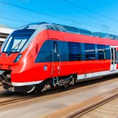 Moderner high speed Zug