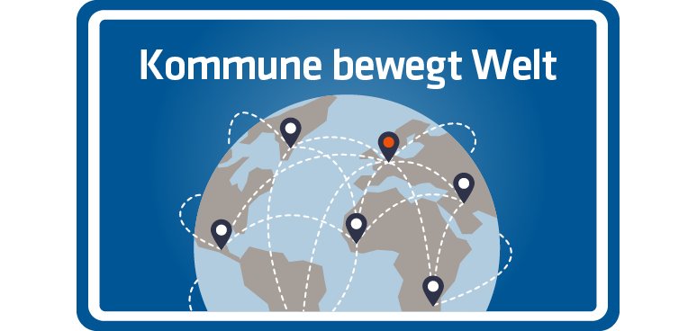 Ortsschild  Wettbewerb "Kommune bewegt Welt"