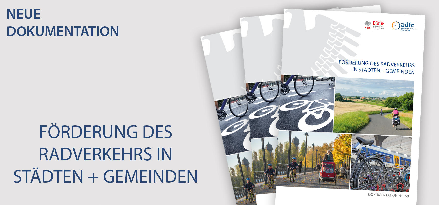 Titel der DStGB-Dokumentation zum Radverkehr Titel der DStGB-Dokumentation zum Radverkehr