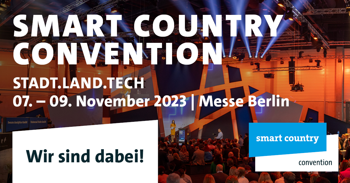 Banner für die Smart Country Convention in Berlin