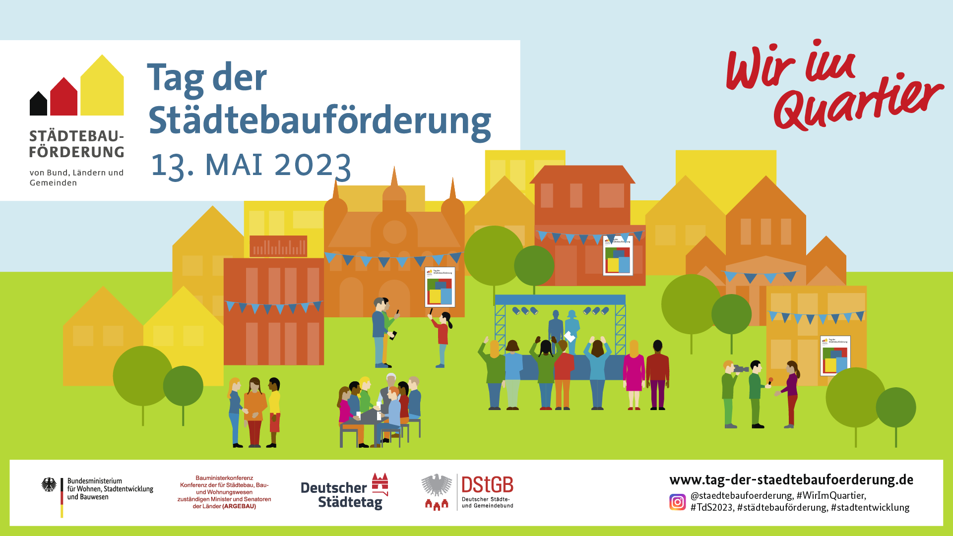 Illustration zum Tag der Städtebauförderung 2023