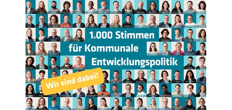 Gemeinsam weltbewegend – 1.000 Stimmen für kommunale Entwicklungspolitik