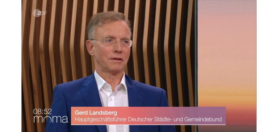 Dr. Gerd Landsberg, DStGB-Hauptgeschäftsführer, im Interview mit dem ZDF-Morgenmagazin zur Diskussion um die Fernwärme. 