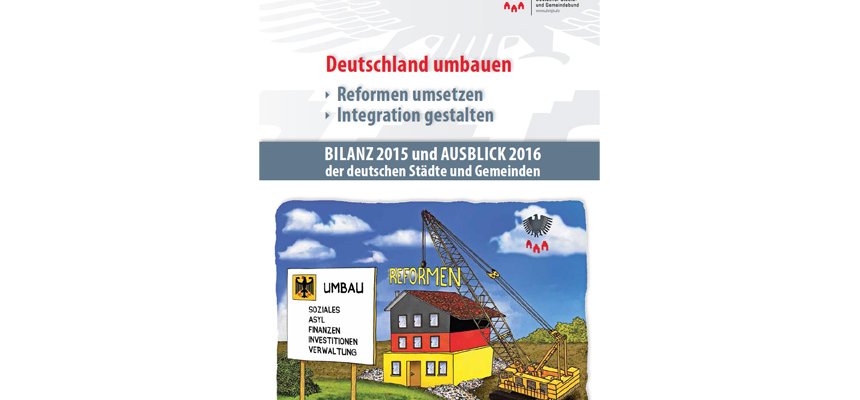 Titelbild der DStGB-Dokumentation: Bilanz 2015 und Ausblick 2016