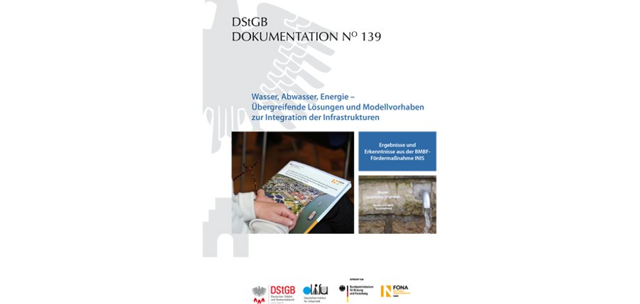 Titelbild der DStGB-Dokumentation Nummer 139: Wasser, Abwasser, Energie