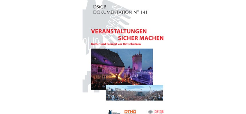 Titelbild der DStGB-Dokumentation Nummer 141 Veranstaltungen sicher machen
