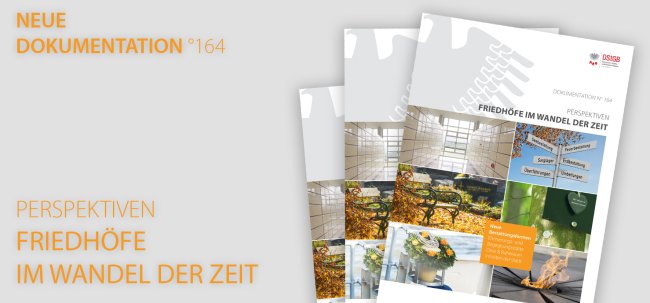 Titelbild der DStGB-Dokumentation Nr. 164 über die Zukunft kommunaler Friedhöfe