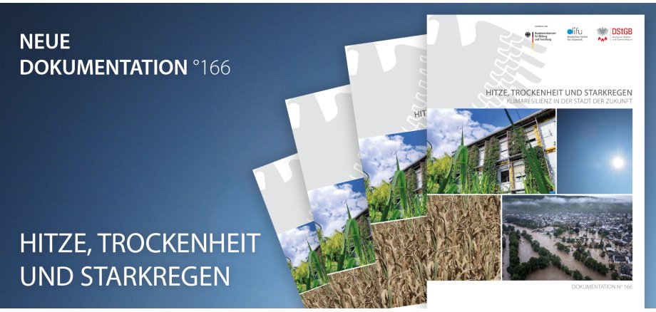 DStGB-Dokumentation Nummer 166 zum Thema "Klimaresilienz in der Stadt der Zukunft"